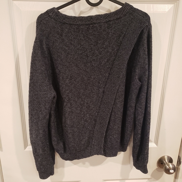 ROOTS | Ladied Blue Overlap Sweater XL - Picture 4 of 8